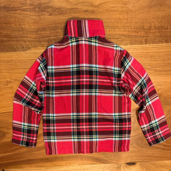 Lands' End Red Plaid  Pajama 2PC Set - Holiday PJ's, Youth Kids Size 6 - Picture 4 of 7